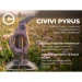 Ніж складаний кишеньковий Civivi Pyrus C23038-5, Sandvik 14C28N, G10, рожевий