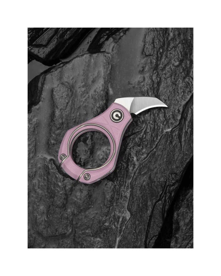 Ніж складаний кишеньковий Civivi Pyrus C23038-5, Sandvik 14C28N, G10, рожевий