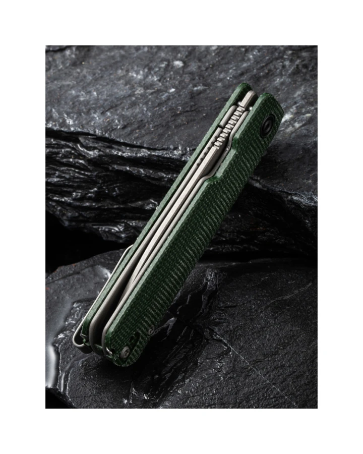 Ніж складаний кишеньковий Civivi Sendy C21004A-1, Nitro-V, мікарта, зелений
