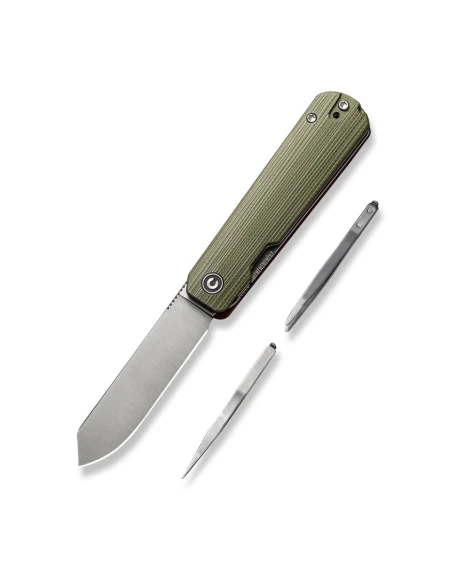 Ніж складаний кишеньковий Civivi Sendy C21004B-1, Nitro-V, G10, зелений
