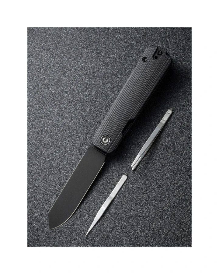 Ніж складаний кишеньковий Civivi Sendy C21004B-2, Nitro-V, G10, чорний