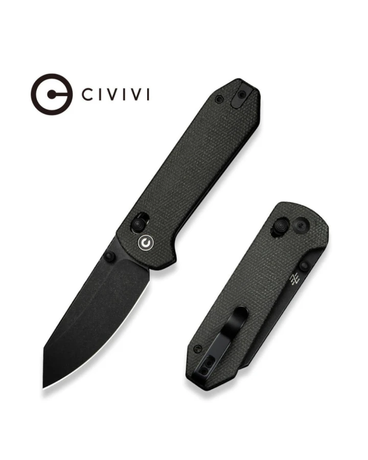Ніж складаний кишеньковий Civivi Yonder C23073B-1, Sandvik 14C28N, мікарта, сірий