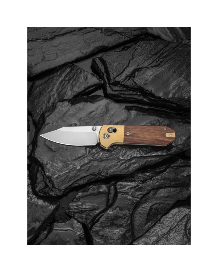 Ніж складаний кишеньковий Civivi Yonder Clip Point C25026-1, Sandvik 14C28N, дерево, коричневий