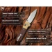 Ніж складаний кишеньковий Civivi Yonder Clip Point C25026-1, Sandvik 14C28N, дерево, коричневий