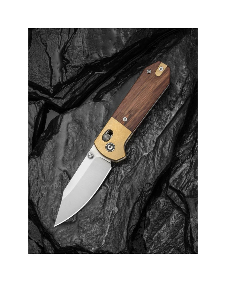 Ніж складаний кишеньковий Civivi Yonder Clip Point C25026-1, Sandvik 14C28N, дерево, коричневий