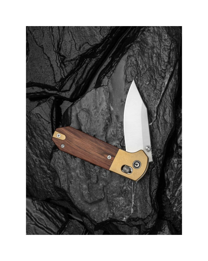 Ніж складаний кишеньковий Civivi Yonder Clip Point C25026-1, Sandvik 14C28N, дерево, коричневий