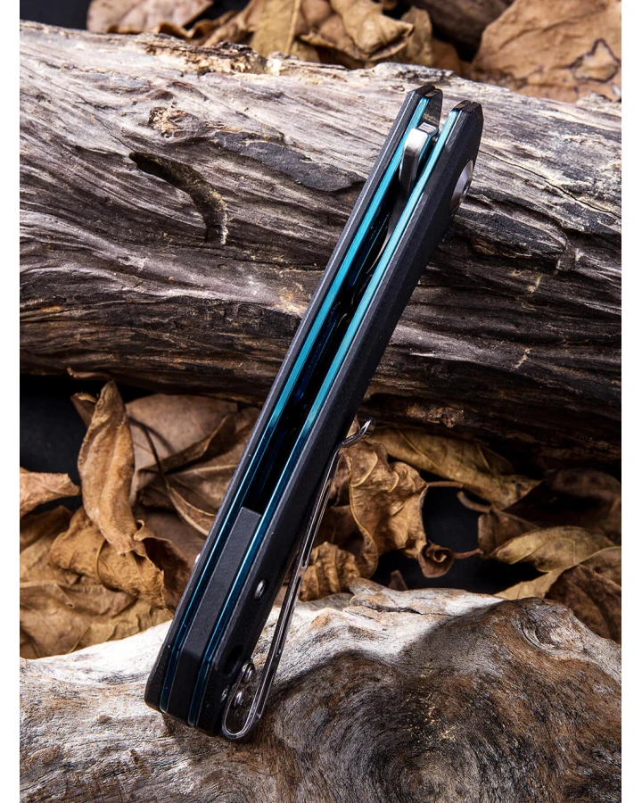 Ніж складаний туристичний Civivi Baklash C801C, 9Cr18MoV, G10, синій