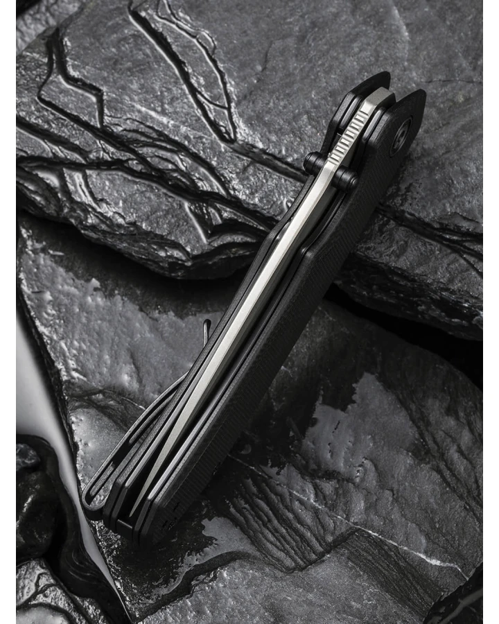 Ніж складаний туристичний Civivi Brazen C2102C, Sandvik 14C28N, G10, чорний