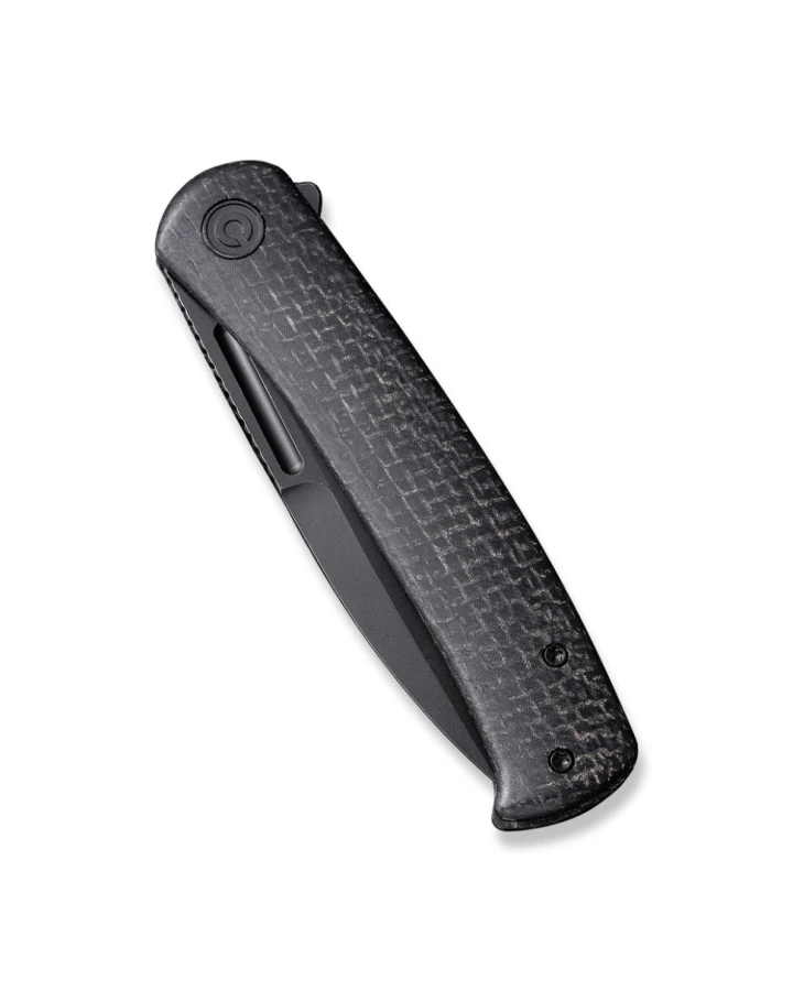 Ніж складаний туристичний Civivi Caetus Flipper C21025C-2, Sandvik 14C28N, мікарта, чорний