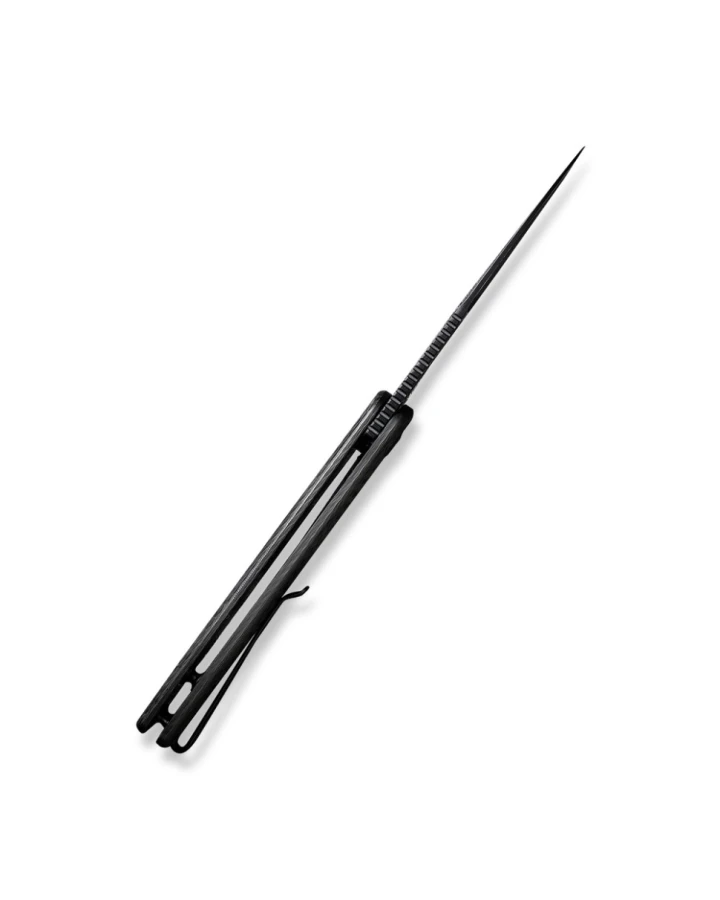 Ніж складаний туристичний Civivi Caetus Flipper C21025C-2, Sandvik 14C28N, мікарта, чорний