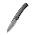 Ніж складаний туристичний Civivi Caetus Flipper C21025CDS1, Дамаська сталь, карбон, чорний