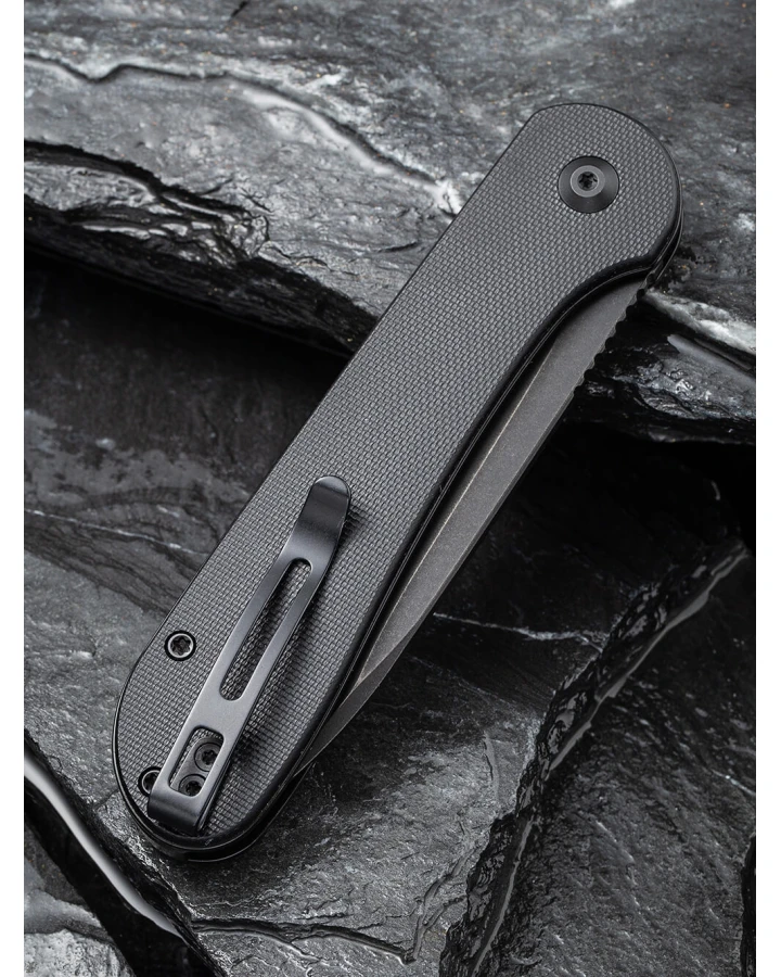 Ніж складаний туристичний Civivi Elementum Pocket C2103A, Sandvik 14C28N, G10, чорний