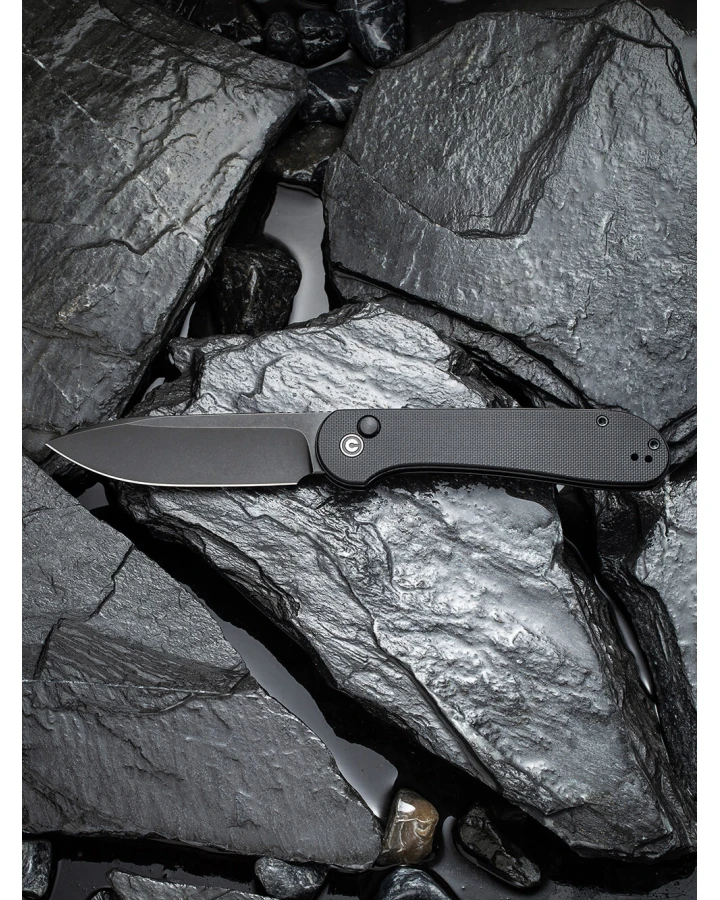 Ніж складаний туристичний Civivi Elementum Pocket C2103A, Sandvik 14C28N, G10, чорний