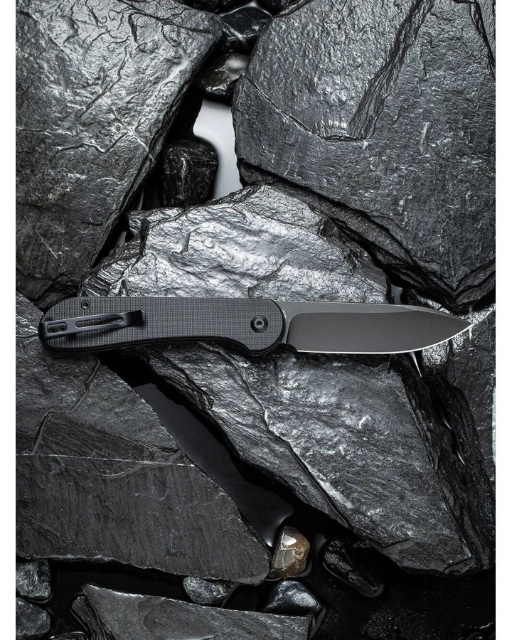 Ніж складаний туристичний Civivi Elementum Pocket C2103A, Sandvik 14C28N, G10, чорний
