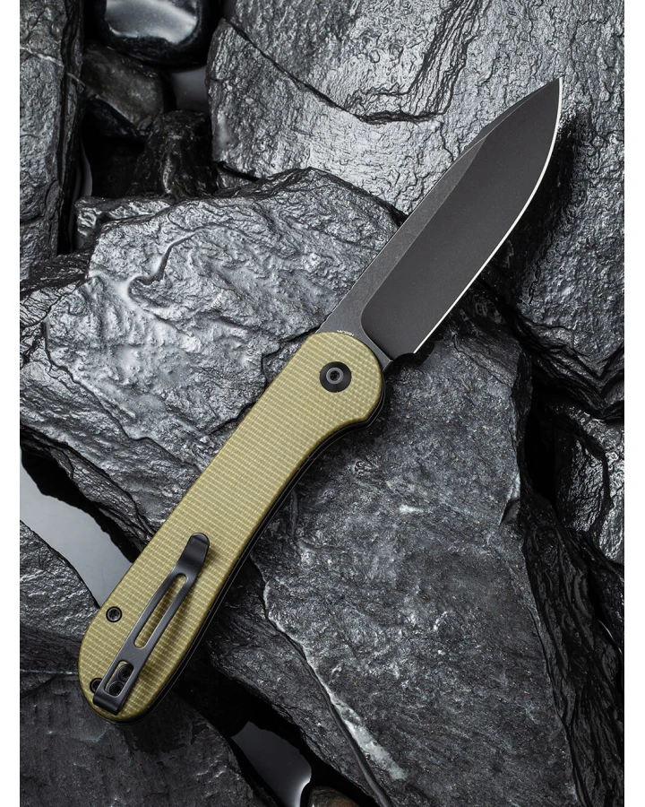 Ніж складаний туристичний Civivi Elementum Pocket C2103B, Sandvik 14C28N, мікарта, зелений