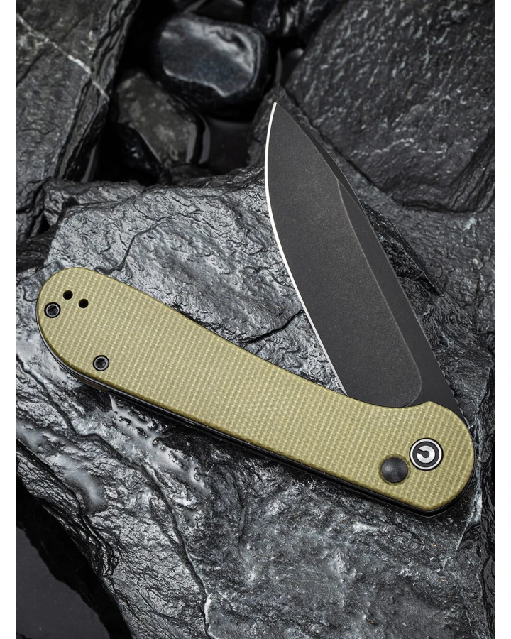 Ніж складаний туристичний Civivi Elementum Pocket C2103B, Sandvik 14C28N, мікарта, зелений