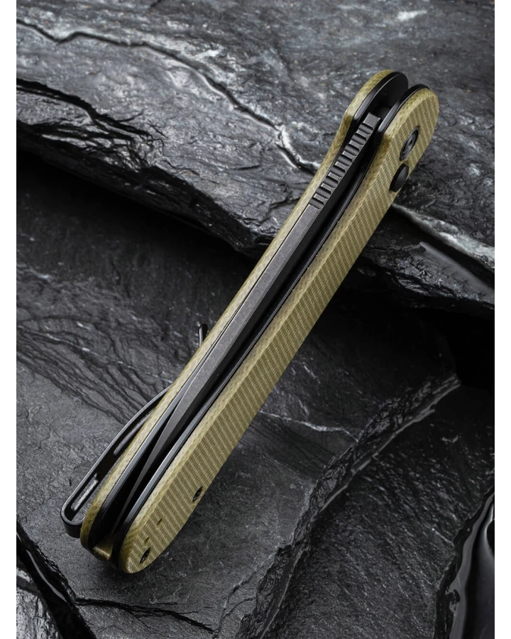 Ніж складаний туристичний Civivi Elementum Pocket C2103B, Sandvik 14C28N, мікарта, зелений