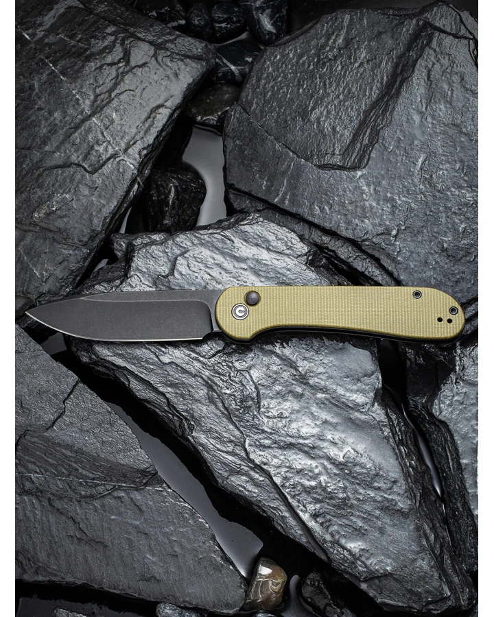 Ніж складаний туристичний Civivi Elementum Pocket C2103B, Sandvik 14C28N, мікарта, зелений