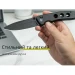 Ніж складаний туристичний Civivi Hyperpulse C23087A-1, Sandvik 14C28N, алюміній, чорний