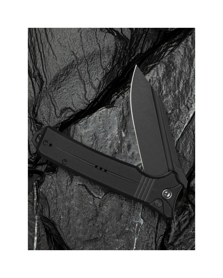 Ніж складаний туристичний Civivi Neurohaptic C23080-1, Nitro-V, G10, чорний