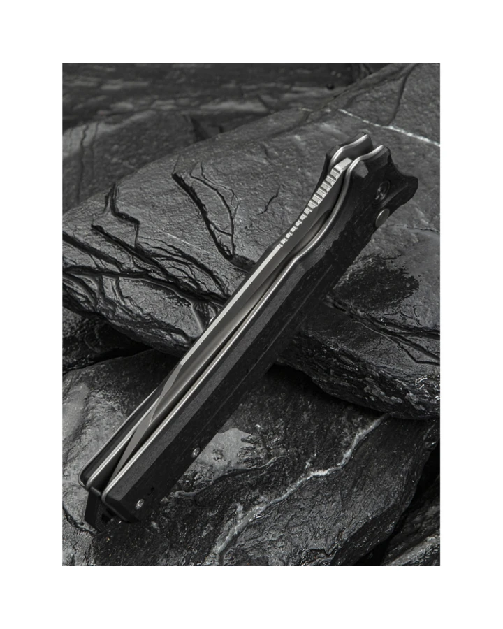 Ніж складаний туристичний Civivi Neurohaptic C23080-2, Nitro-V, G10, чорний