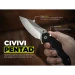 Ніж складаний туристичний Civivi Pentad C24068-1, Nitro-V, G10, чорний