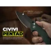 Ніж складаний туристичний Civivi Pentad C24068-2, Nitro-V, G10, зелений