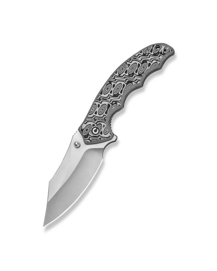 Ніж складаний туристичний Civivi Pentad C24068-3, Nitro-V, мікарта, чорний/білий