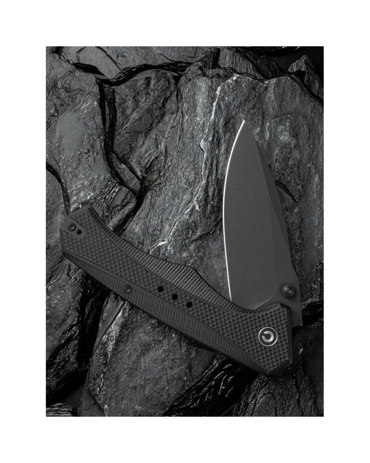 Ніж складаний туристичний Civivi Photonix C23081B-1, Sandvik 14C28N, G10, чорний