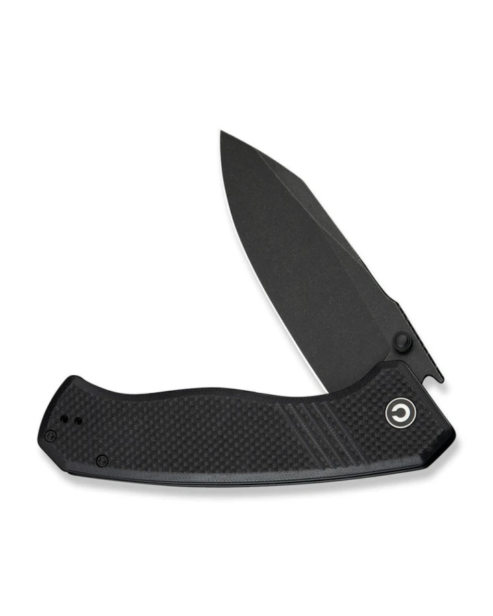 Ніж складаний туристичний Civivi Placoid C23079-1, Sandvik 14C28N, G10, чорний