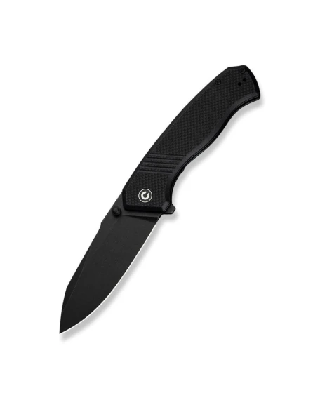 Ніж складаний туристичний Civivi Placoid C23079-1, Sandvik 14C28N, G10, чорний
