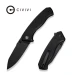 Ніж складаний туристичний Civivi Placoid C23079-1, Sandvik 14C28N, G10, чорний