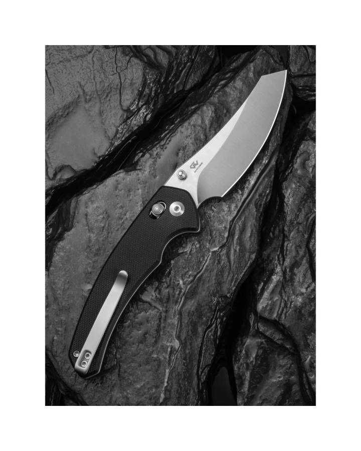 Ніж складаний туристичний Civivi Sixgill C24050-1, Nitro-V, G10, чорний
