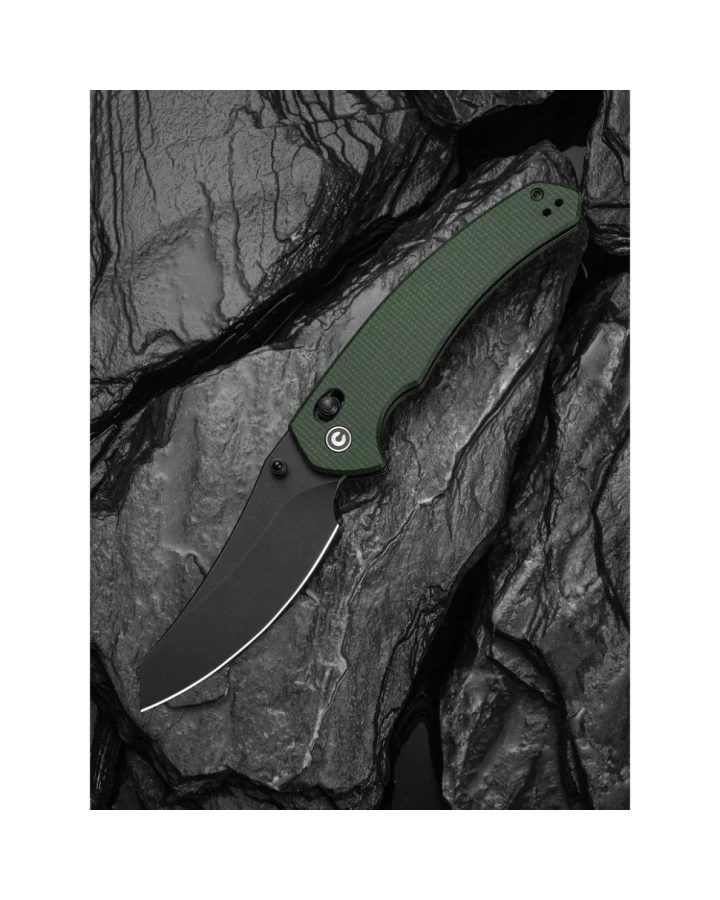 Ніж складаний туристичний Civivi Sixgill C24050-3, Nitro-V, мікарта, зелений