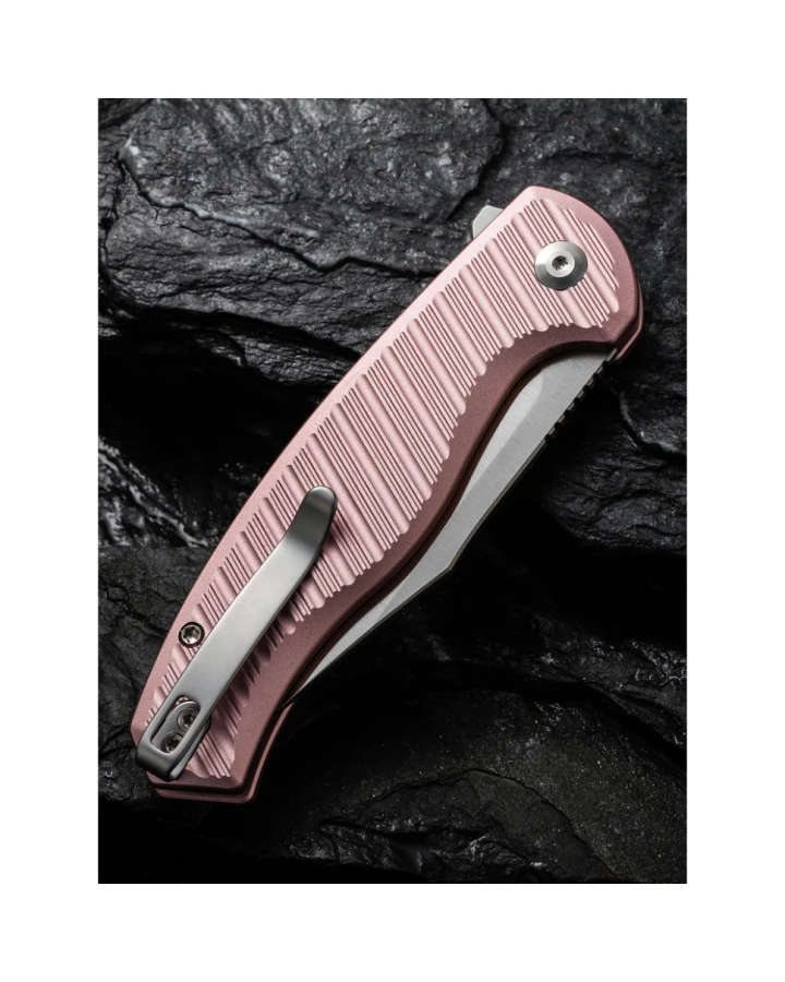 Ніж складаний туристичний Civivi Stormhowl C23040B-3, Nitro-V, алюміній, рожевий