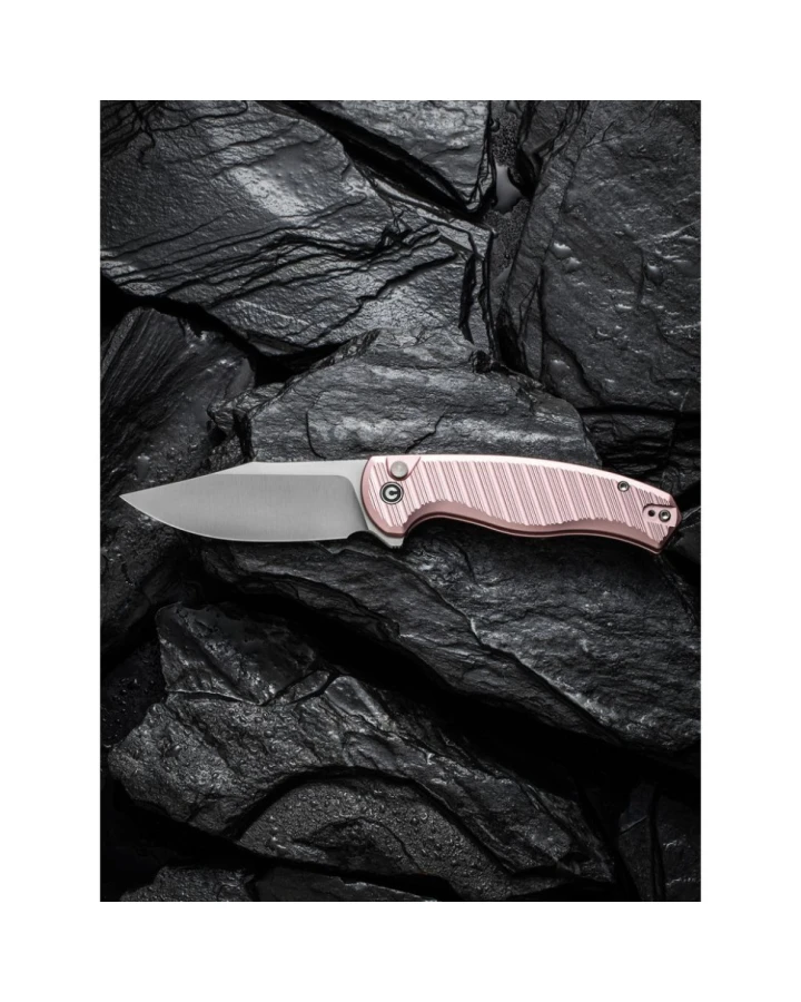 Ніж складаний туристичний Civivi Stormhowl C23040B-3, Nitro-V, алюміній, рожевий