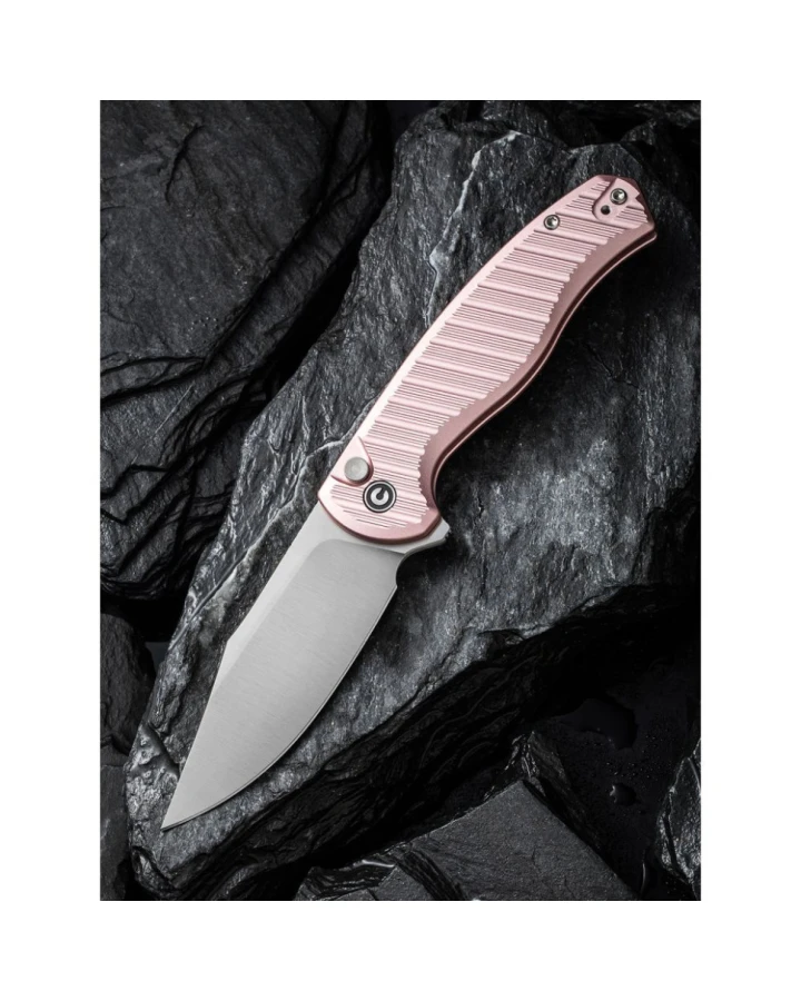 Ніж складаний туристичний Civivi Stormhowl C23040B-3, Nitro-V, алюміній, рожевий