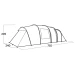 Намет восьмимісний Easy Camp Leka Twin 8, 3000 мм вод. ст., 16,9 кг, зелений