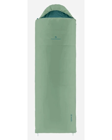 Спальний мішок-ковдра Ferrino Lightec SSQ 950, до +5 °C, зелений, ліва блискавка