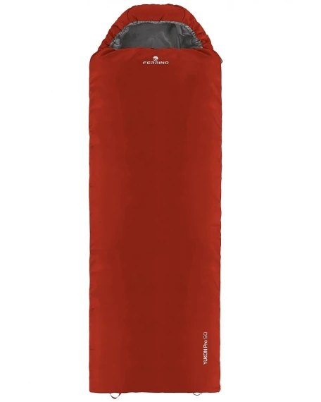 Спальний мішок-ковдра Ferrino Yukon Pro SQ +3 °C, з капюшоном, червоний