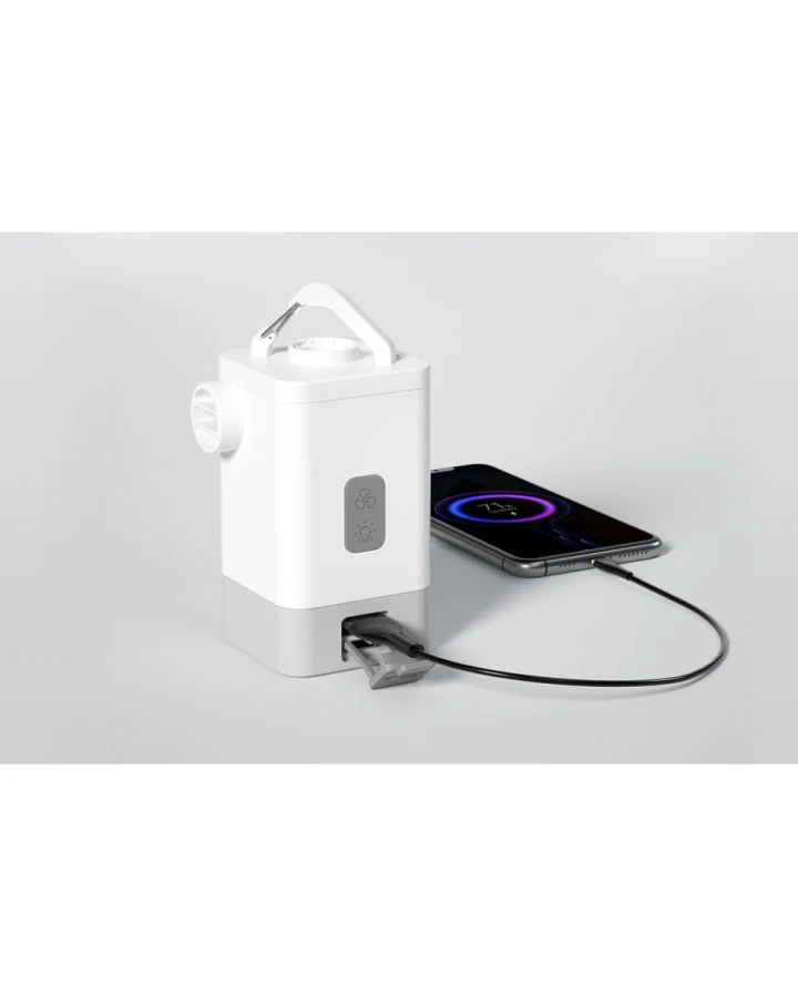 Насос-ліхтар-powerbank кемпінговий Flextail Max Pump 2 Plus, білий