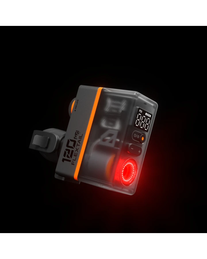 Велосипедний міні насос-задня фара Flextail Tiny Tire Pump ACS, чорний