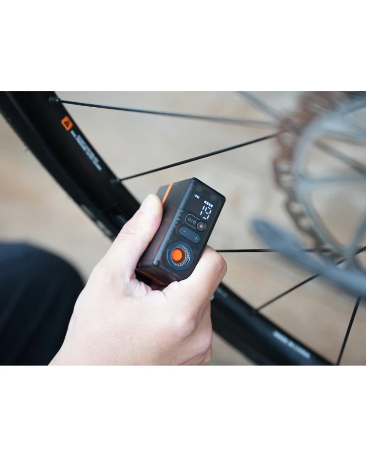 Велосипедний міні насос-задня фара Flextail Tiny Tire Pump ACS, чорний