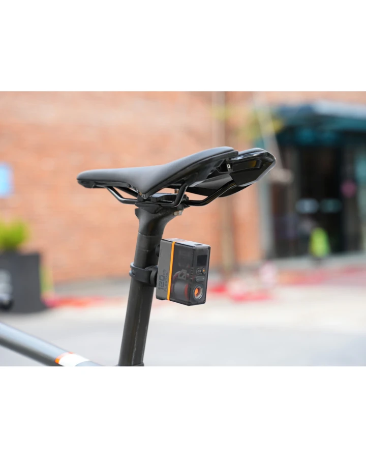 Велосипедний міні насос-задня фара Flextail Tiny Tire Pump ACS, чорний