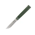 Ніж метелик (балісонг) Ganzo G766-GR, 440C, G10, зелений