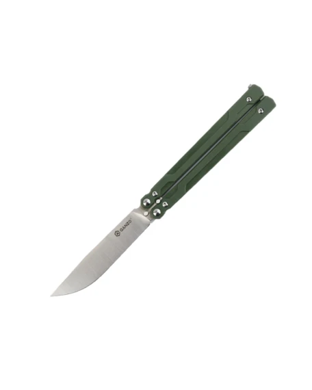 Ніж метелик (балісонг) Ganzo G766-GR, 440C, G10, зелений