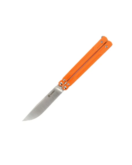 Ніж метелик (балісонг) Ganzo G766-OR, 440C, G10, помаранчевий