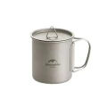 Кружка титанова Naturehike NH20CJ005, 600 мл, з кришкою