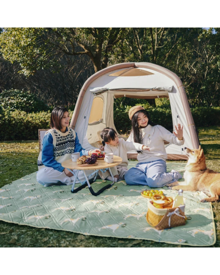 Килимок для пікніка Naturehike CNK2350WS010 210*240 см, блакитний із принтом