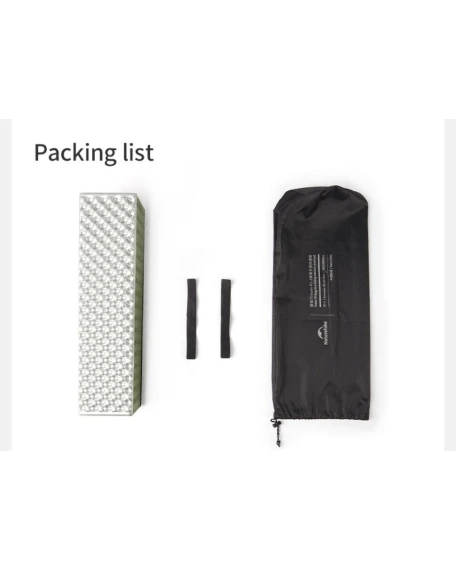 Килимок туристичний складаний двомісний IXPE Naturehike CNK2450WS044 з алюмінієвою плівкою, 200x120x1.8 см, синій